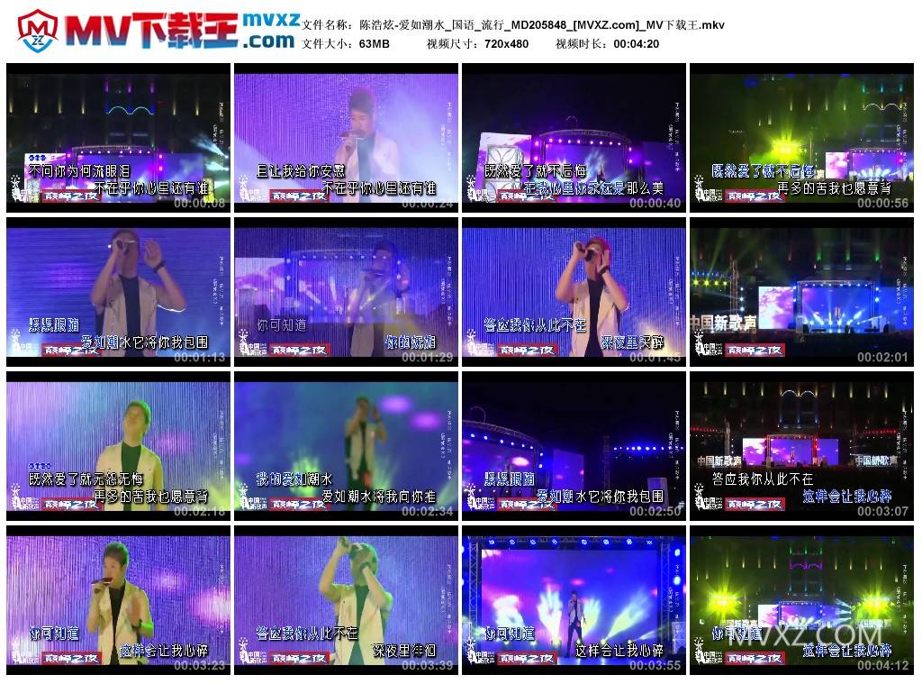 陈浩炫-爱如潮水_国语_流行_MD205848